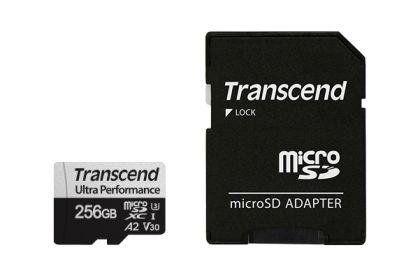 Памет Transcend 256GB microSD w/ adapter UHS-I U3 A2 Ultra Performance