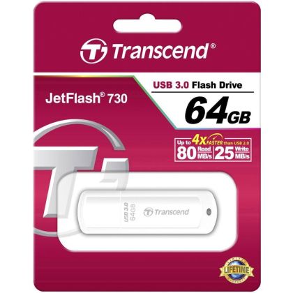 Памет Transcend 64GB JETFLASH 730, USB 3.0