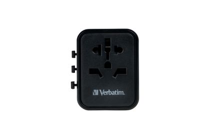 Адаптер Verbatim UTA-02 Universal Travel Adapter with 1 x USB-C PD 20W / 1 x USB-A QC 3.0
