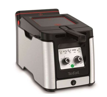 Фритюрник Tefal FR600D10, CLEAR DUO (ODORLESS), 1.2kg (3.5L), 2000W, adjustable temp & timer (30min), removable bowl, cool touch, on/off