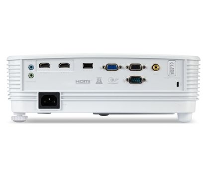 Мултимедиен проектор Acer Projector P1157i DLP, SVGA (800x600), 4800 ANSI LUMENS, 20000:1,HDMI, RCA, Wireless dongle included, Audio in/out, VGA out, USB type A (5V/1A), RS-232,Bluelight Shield, LumiSense, Built-in 3W Speaker, 2.4kg, White + Logitech Wire
