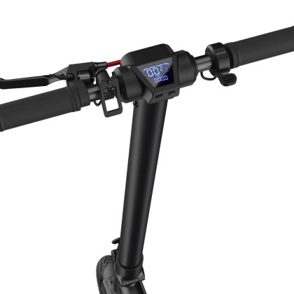 Електрически скутер Sharp Electric Scooter, Range per charge: 40 km, LED Display, USB Charging Port, Bluetooth, IPX4 certification, Wheel size: 10", Dual brake systems, Mechanical bell, Max load: 120 kg, Black + Sharp Phone Holder