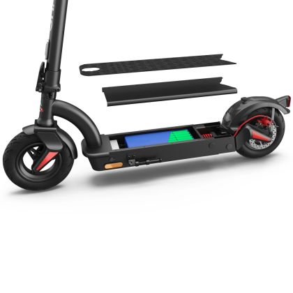 Електрически скутер Sharp Electric Scooter, Range per charge: 40 km, LED Display, USB Charging Port, Bluetooth, IPX4 certification, Wheel size: 10", Dual brake systems, Mechanical bell, Max load: 120 kg, Black + Sharp Phone Holder