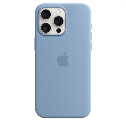 Калъф Apple iPhone 15 Pro Max Silicone Case with MagSafe - Winter Blue