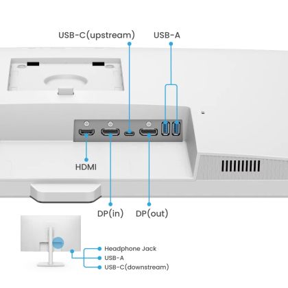 Монитор BenQ GW3290QT 32" IPS, 5ms, QHD 2560x1440, 75Hz, 99% sRGB, Eye Rem.,Eye-CareU, Flicker-free, LBL, B.I. Gen2, ePaper, 1000:1, 20M:1 DCR, 8 bit, 350cd/m2, HDMI, DP, USB-C 60W, Daisy Chain, 3xUSB 3.2, 2Wx2, HAdj.110mm, Headph.jack, Line In,Tilt, VESA