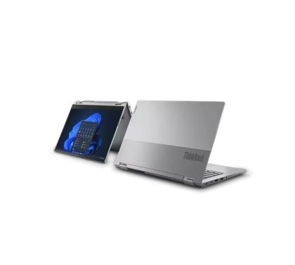 Лаптоп Lenovo ThinkBook 14s Yoga G3 Intel Core i7-1355U (up to 5.0GHz, 12MB), 16GB (8+8) DDR4 3200MHz, 512GB SSD, 14" FHD (1920x1080) IPS AG, Multi-touch, Intel Iris Xe Graphics, WLAN, BT, 1080p Cam, Backlit KB, Mineral Grey, Pen, Win 11 Pro, 3Y CCI