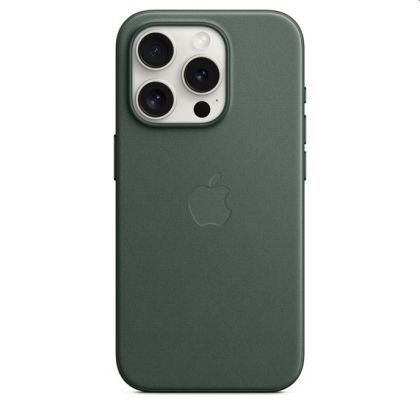 Калъф Apple iPhone 15 Pro FineWoven Case with MagSafe - Evergreen