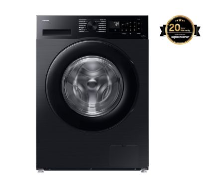 Пералня Samsung WW80CGC04DABLE, Washing Machine, 8 kg, 1400 rpm,  Digital inverter motor, Energy Efficiency A, Spin Efficiency B, Eco Bubble, Bubble Soak, Hygiene Steam, WiFi , Smart Things, AI Energy mode, Black Inox