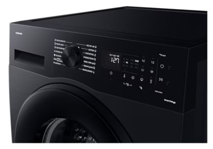 Пералня Samsung WW80CGC04DABLE, Washing Machine, 8 kg, 1400 rpm,  Digital inverter motor, Energy Efficiency A, Spin Efficiency B, Eco Bubble, Bubble Soak, Hygiene Steam, WiFi , Smart Things, AI Energy mode, Black Inox