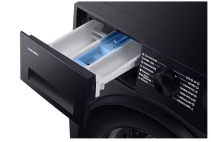 Пералня Samsung WW80CGC04DABLE, Washing Machine, 8 kg, 1400 rpm,  Digital inverter motor, Energy Efficiency A, Spin Efficiency B, Eco Bubble, Bubble Soak, Hygiene Steam, WiFi , Smart Things, AI Energy mode, Black Inox
