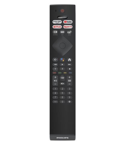 Телевизор Philips 43PUS8518/12, 43" THE ONE, UHD 4K LED, 120Hz, 3840x2160, DVB-T/T2/T2-HD/C/S/S2, Ambilight 3, HDR10+, HLG, Google TV, Quad Core P5 Perfec with Al, 16GB, VRR, HDMI, 2xUSB, Cl+, 802.11ac, Lan, 20W RMS, Alum+Logitech Wireless Touch Keyboard 