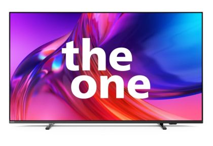 Телевизор Philips 50PUS8518/12, 50" THE ONE, UHD 4K LED, 3840x2160, DVB-T/T2/T2-HD/C/S/S2, Ambilight 3, Google TV, Quad Core P5 Perfect, 16GB, VRR, BT5.0, HDMI, 2xUSB, Cl+, 802.11ac, Lan, 20W+Logitech Wireless Touch Keyboard K400 Plus Black