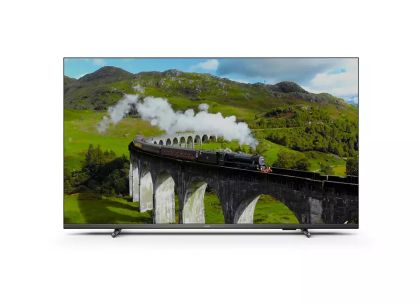 Телевизор Philips 55PUS7608/12, 55" UHD DLED, 3840 x 2160, DVB-T/T2/T2-HD/C/S/S2, Pixel Precise Ultra HD, HDR+, HLG, Smart TV with new OS, Dolby Vision, Atmos HDMI, VRR, 2* USB, Cl+, 802.11n, Lan, 20W RMS, Black+Logitech Wireless Touch Keyboard K400 Plus 