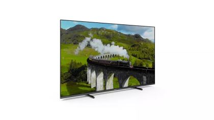 Телевизор Philips 55PUS7608/12, 55" UHD DLED, 3840 x 2160, DVB-T/T2/T2-HD/C/S/S2, Pixel Precise Ultra HD, HDR+, HLG, Smart TV with new OS, Dolby Vision, Atmos HDMI, VRR, 2* USB, Cl+, 802.11n, Lan, 20W RMS, Black+Logitech Wireless Touch Keyboard K400 Plus 