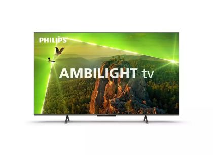 Телевизор Philips 55PUS8118/12, 55" UHD DLED, 3840 x 2160, DVB-T/T2/T2-HD/C/S/S2, Pixel Precise UHD, HDR+, HLG, New OS, Dolby Vision, Atmos, HDMI, VRR, USB, Cl+, 802.11n, Lan, 20W RMS, Black+Logitech Wireless Touch Keyboard K400 Plus Black