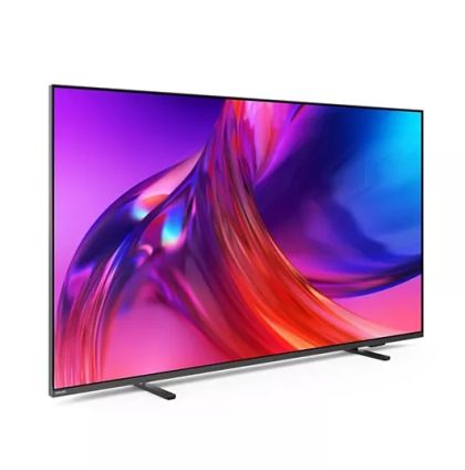 Телевизор Philips 55PUS8518/12, 55" THE ONE, UHD 4K LED, 120Hz, 3840x2160, DVB-T/T2/T2-HD/C/S/S2, Ambilight 3, Google TV, Quad Core P5 Perfec with Al, 16GB, VRR, HDMI, 2xUSB, Cl+, WCG 90% DCI/P3, 802.11ac, Lan, 20W RMS, Alum+Logitech Wireless Touch Keyboa