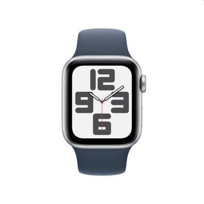 Часовник Apple Watch SE2 v2 GPS 40mm Silver Alu Case w Storm Blue Sport Band - S/M