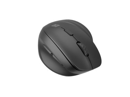 Мишка Natec Vertical Mouse Crake 2  BLUETOOTH 5.2 + 2.4GHZ BLACK 2400dpi, Left handed, black