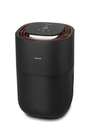 Овлажнител на въздух Beurer LB 300 plus Air humidifier- Natural cold evaporation technology, 3 fan speeds, up to 300 ml/h, up to 45 m2, WT 3l, Night mode and timer function