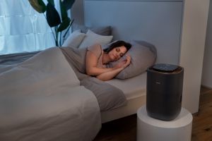 Овлажнител на въздух Beurer LB 300 plus Air humidifier- Natural cold evaporation technology, 3 fan speeds, up to 300 ml/h, up to 45 m2, WT 3l, Night mode and timer function