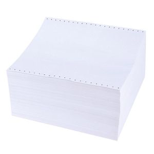 Безконечна принтерна хартия 240/11/1 2000 л. бяла еднопластова