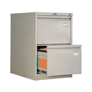 Шкаф за висящи папки Практик AFC02Единичен с 2 чекмеджета, 46.6x63.1x71 cm, Сив