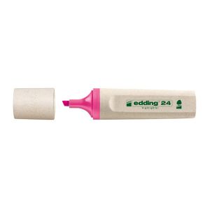Текст маркер Edding 24 EcolineСкосен връх 2-5 mm Розов