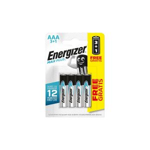 Батерия Energizer MAX PLUS R03/AAA Алкална супер усилена, 1.5V, 3+1 бр.