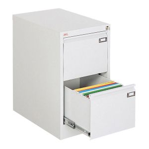 Шкаф за висящи папки Malow File Locker SZK101EЕдиничен с 2 чекмеджета, 41.5x63x71.5 cm, Сив