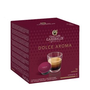 Кафе капсула GaribaldiDolce Aroma 16 бр., съвместими с Dolce Gusto