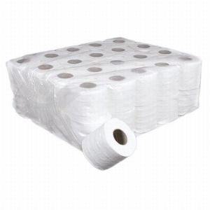 Тоалетна хартия Economy100% целулоза, 48 бр., 80 g, трипластова, Бяла