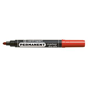 Перманентен маркер Centropen 8510Объл връх 2.5 mm Червен