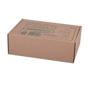 Кутия от микровелпапе21.5x15x7.5 cm, Кафява