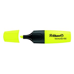 Текст маркер Pelikan 490Скосен връх 1-5 mm Жълт