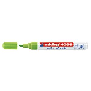 Тебеширен маркер за стъкло, бели и черни дъски Edding 4095Объл връх 2-3 mm Зелен