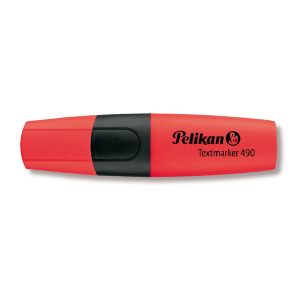 Текст маркер Pelikan 490Скосен връх 1-5 mm Червен