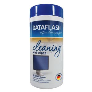 Почистващи мокри кърпи за екрани Data Flash100 бр.