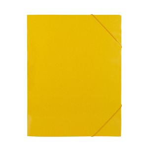 Папка с три капака и ластик StandardКартон, А4 Жълта