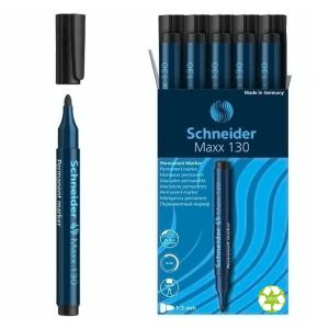 Перманентен маркер Schneider 130 Объл връх 1-3 mm Черен