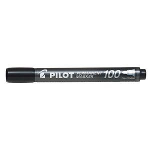 Перманентен маркер Pilot 100Объл връх 2-5.0 mm Черен