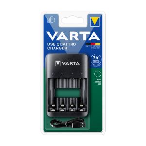 Зарядно устройство Varta USB Quattro ChargerЗа 2/4 бр. батерии AA/AAA