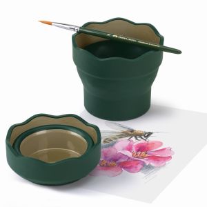 Чаша за рисуване Faber-Castell Пластмасова, зелена