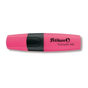 Текст маркер Pelikan 490Скосен връх 1-5 mm Розов