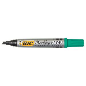 Перманентен маркер Bic 2300Скосен връх 3.1-5.3 mm Зелен
