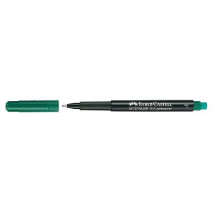 Универсален перманентен OHP маркер Faber-Castell 1513F 0.6 mm Зелен