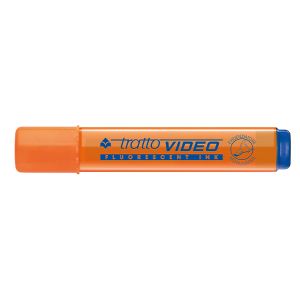 Текст маркер Tratto Video Скосен връх 1-5 mm Оранжев