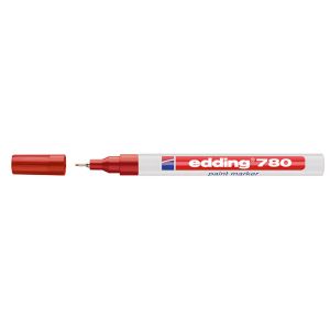 Paint маркер-тънкописец Edding 780Объл метален връх 0.8 mm Червен