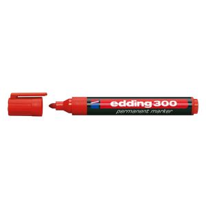Перманентен маркер Edding 300Объл връх 1.4-2.8 mm Червен
