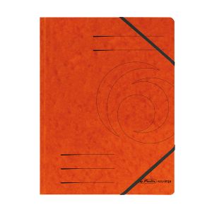 Папка с ластик Herlitz Colorspan Картон, А4 Оранжева