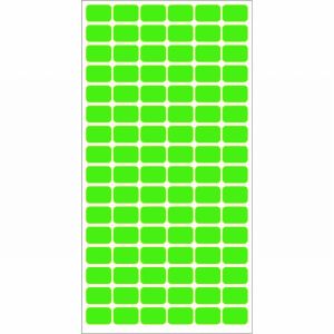Етикети за цени 12x18 mm 96 етик./лист Зелен неон